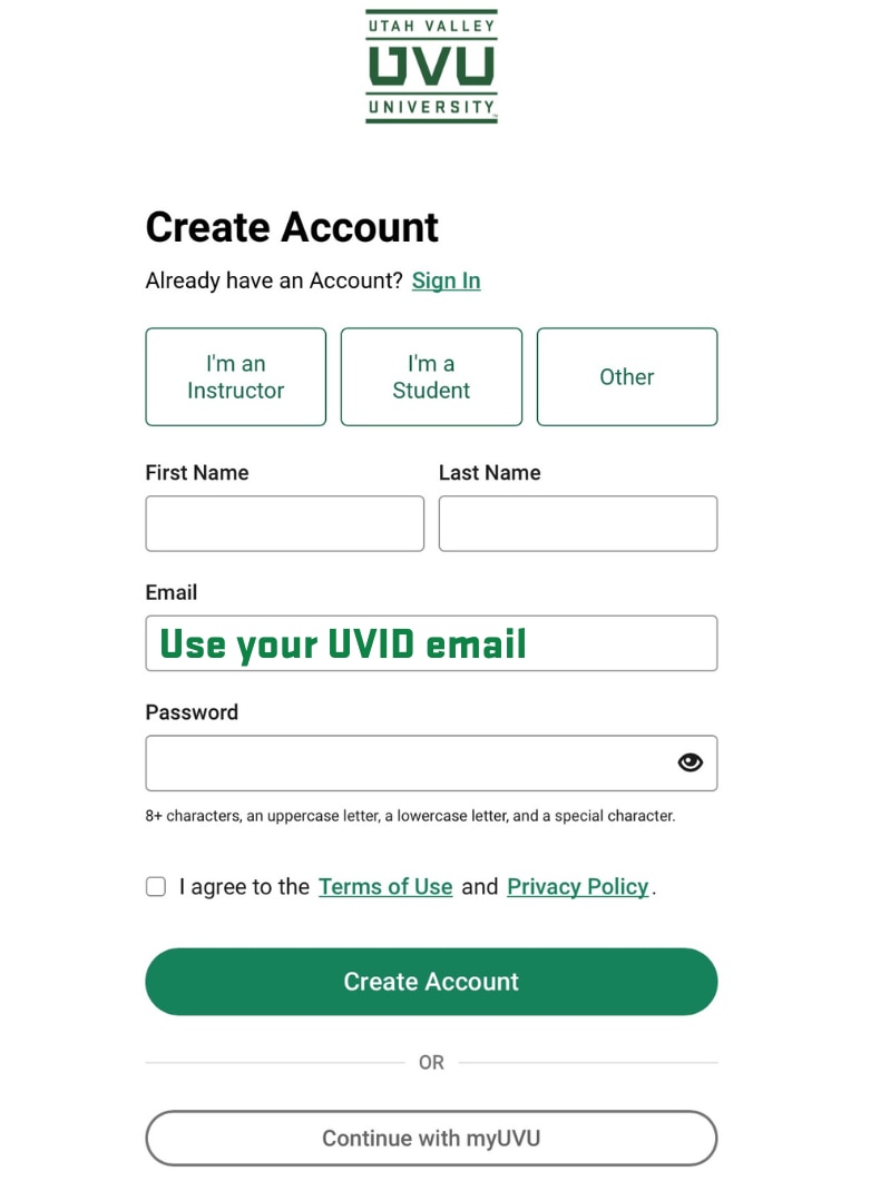 Canvas Account